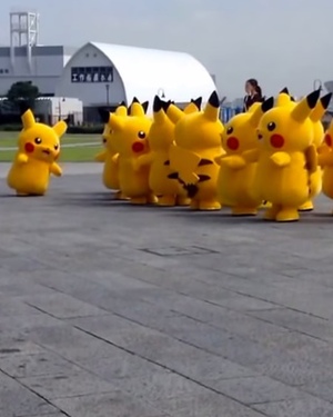 Why Is a Pikachu Army Forming in this Video?!