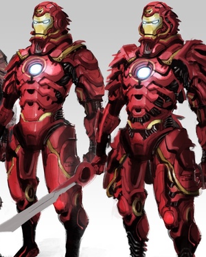 Wicked Iron Man Samurai Armor Design