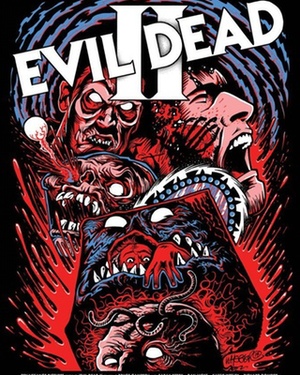 Wild EVIL DEAD II Poster Art by Jeremy Wheeler