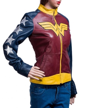 Wonder Woman-Themed Leather Jacket