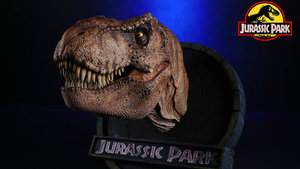 You Can Buy a JURASSIC PARK T-Rex Bust Made From the Film's Original Molds