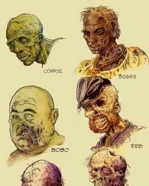 Zombie Concept Art for THE RETURN OF THE LIVING DEAD