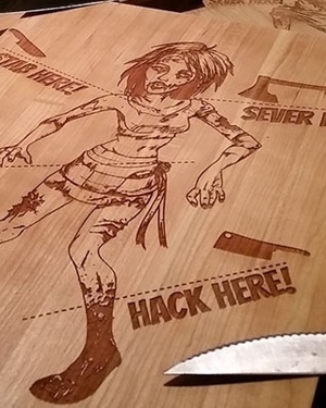 Zombie Cutting Boards Are Perfect for Chopping Meat and Braaaaiiiins