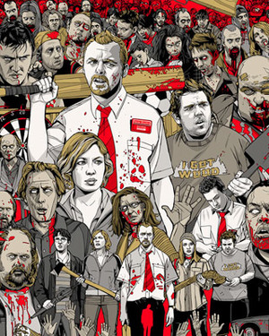 SHAUN OF THE DEAD Mondo Poster by Tyler Stout