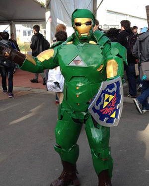 Iron Man and Link Cosplay Mashup