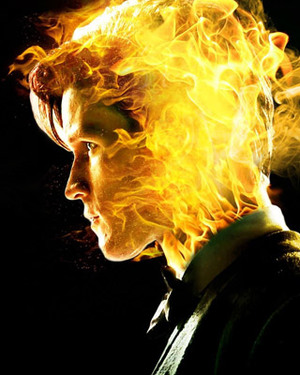 Fan-Made Flaming Matt Smith DOCTOR WHO Poster