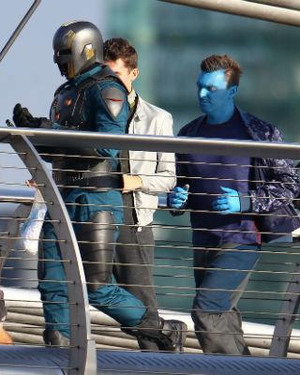 GUARDIANS OF THE GALAXY Nova Corps Set Photos!