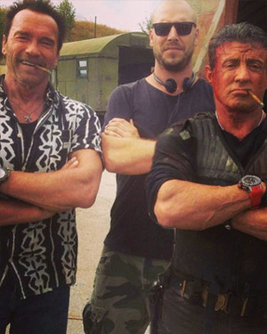 New EXPENDABLES 3 Photo with Schwarzenegger and Stallone