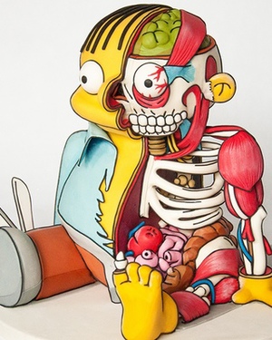 3D Cake of a Half-Dissected Ralph Wiggum From THE SIMPSONS