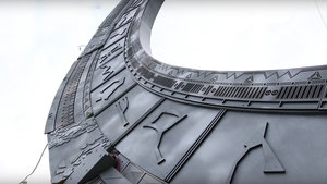 A Full-Size 3D Printed STARGATE Towers Over Guests at a Belgian Museum