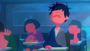 A Student Fights to Stay Awake in Class in Awesomely Trippy Animated Short - AFTERNOON CLASS