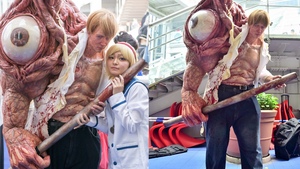 Absolutely Disgusting RESIDENT EVIL Birkin Stage 1 Mutation Cosplay