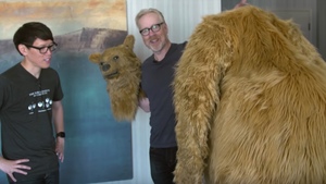 Adam Savage Goes Undercover at Comic-Con as the Bear from THE REVENANT