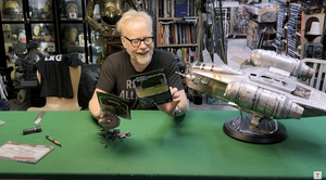 Adam Savage Shows Off The HasLab Razor Crest From THE MANDALORIAN in Unboxing Video