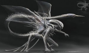 Another Alternate Design for the Xenomorph Hybrid Creature in ALIEN: ROMULUS and it Has Wings