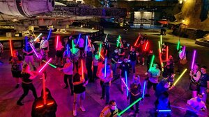 Ashley Eckstein Surprised Fans on Halloween at a Lightsaber Meet Up at Galaxy's Edge