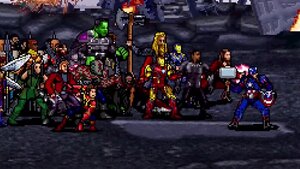 AVENGERS: ENDGAME Final Battle Recreated in 16-Bit Glory