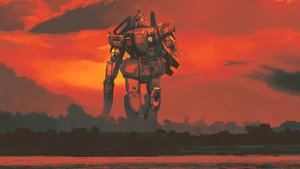 Awesome MOBILE SUIT GUNDAM Poster Art Created by Dakota Randall