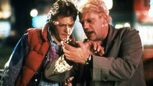 BACK TO THE FUTURE Stars Michael J. Fox and Christopher Lloyd Reunite for Charity Event