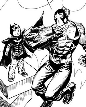 Batkid Vs. Bane by Graham Nolan