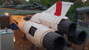 BATTLESTAR GALACTICA Fan Builds a Full Scale MK II Colonial Viper Ship!