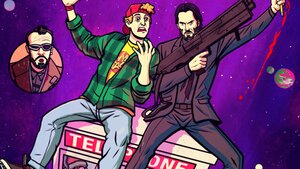 Bill & John Wick's Excellent Adventure Fan Art From Marco D'Alfonso