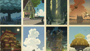 Bill Mudron's Posters of Moments From Hayao Miyazaki's Films Are Breathtaking