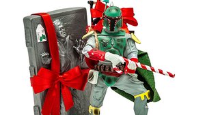 Boba Fett Spreads the Holiday Cheer with Han Solo Gift in Fun New STAR WARS Statue