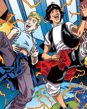 Bodacious Comic Art for New BILL & TED Comic Book WYLD STALLYNS