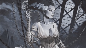 BRIDE OF FRANKENSTEIN Illustration By Chris Stevens