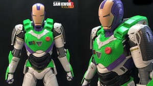 Buzz Lightyear and Iron Man Custom Made Mashup Action Figure