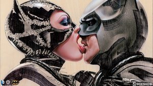 Catwoman Gives Batman a Tongue Lashing in Cool Art Piece From Sideshow Collectibles