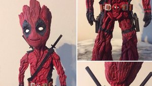 Check Out This Amazing Baby Groot and Deadpool Mashup Figure