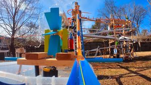 Check Out This Huge Hot Wheels Aquapark Track Complete with Waterfalls and a Waterslide