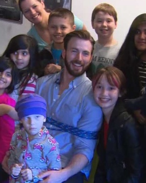 Chris Evans Surprises Young Fan Battling Cancer