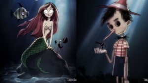 Classic Disney Characters Get Awesome Tim Burton-Style Makeover