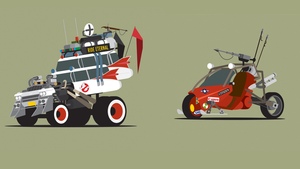 Classic Movie/TV Cars Get a MAD MAX Makeover in Art Series by Scott Park