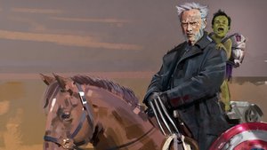 Clint Eastwood Imagined as Old Man Logan Riding on Horseback with a Hulk Toddler