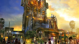 Concept Art For GUARDIANS OF THE GALAXY Disney Ride, Which is Replacing Tower of Terror