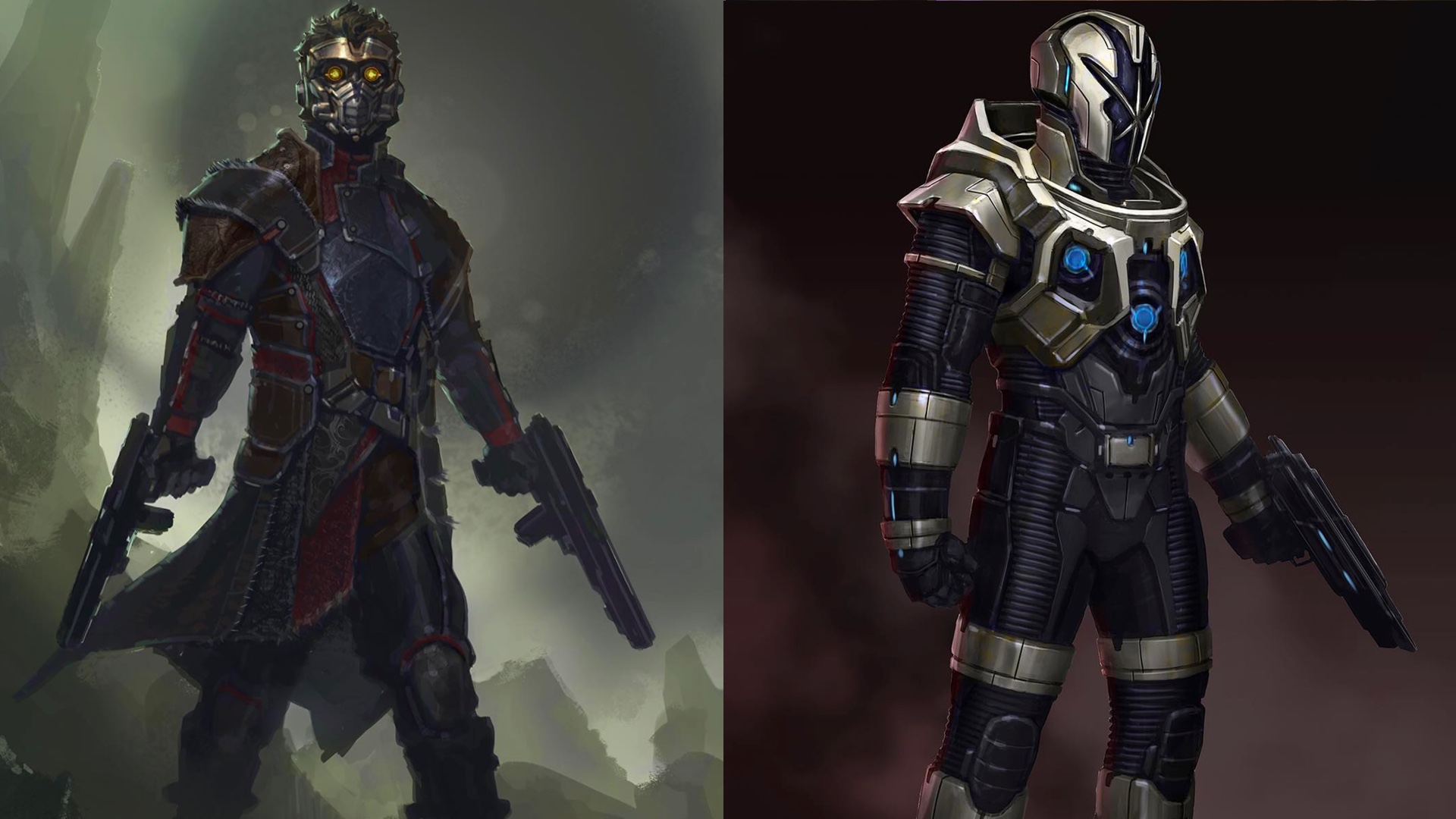 Cool Alternate Designs for Star-Lord and Nova Corps in GUARDIANS OF THE GAL...