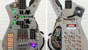 Cool BACK TO THE FUTURE Time Machine Bass Guitar 