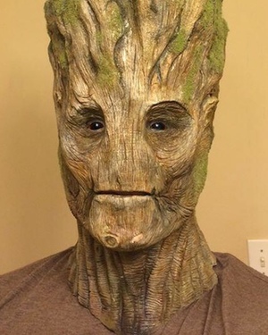 Cool Practical Makeup for Groot from GUARDIANS OF THE GALAXY
