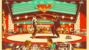 Cool Retro Poster Celebrating Quentin Tarantino's PULP FICTION