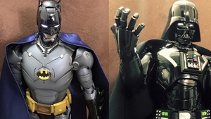 Darth Vader and 1966 Batman Get Iron Man Mashup Action Figures