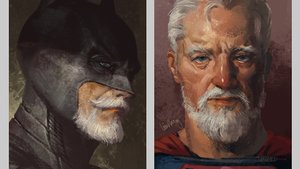 DC Fan Art Imagines Batman, Superman, Flash, and Wonder Woman as Retired Superheros