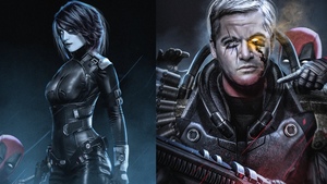 DEADPOOL 2 Fan Art - Kyle Chandler as Cable and Mackenzie Davis as Domino