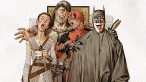  Delightful Norman Rockwell-Inspired Hero Poster for San Fransisco Comic Con