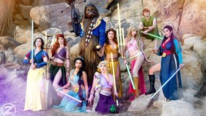 Disney Character STAR WARS Mashup Cosplayers Gather for a Photo