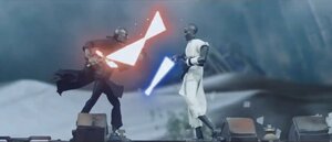 DUEL OF THE DYAD is a Stop Motion Recreation of the Kylo and Rey Duel in THE RISE OF SKYWALKER