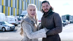 Emilia Clarke Amusingly Attempts To Give a Behind-The-Scenes Look At The Set of GAME OF THRONES Season 8